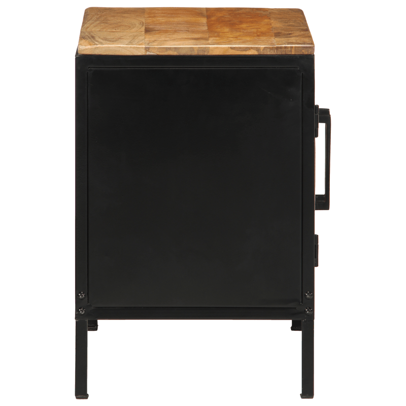 Casa si Gradina - Mobilier - Comode si corpuri - Noptiere - Dulapuri de Noptiera 2 buc 50x30x45 cm Lemn Masiv de Mango - Infinity.ro