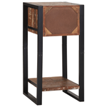Casa si Gradina - Mobilier - Comode si corpuri - Noptiere - Masa de colt Multicolor 40x40x80 cm Lemn solid recuperat - Infinity.ro