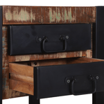 Casa si Gradina - Mobilier - Comode si corpuri - Noptiere - Masa de colt Multicolor 40x40x80 cm Lemn solid recuperat - Infinity.ro