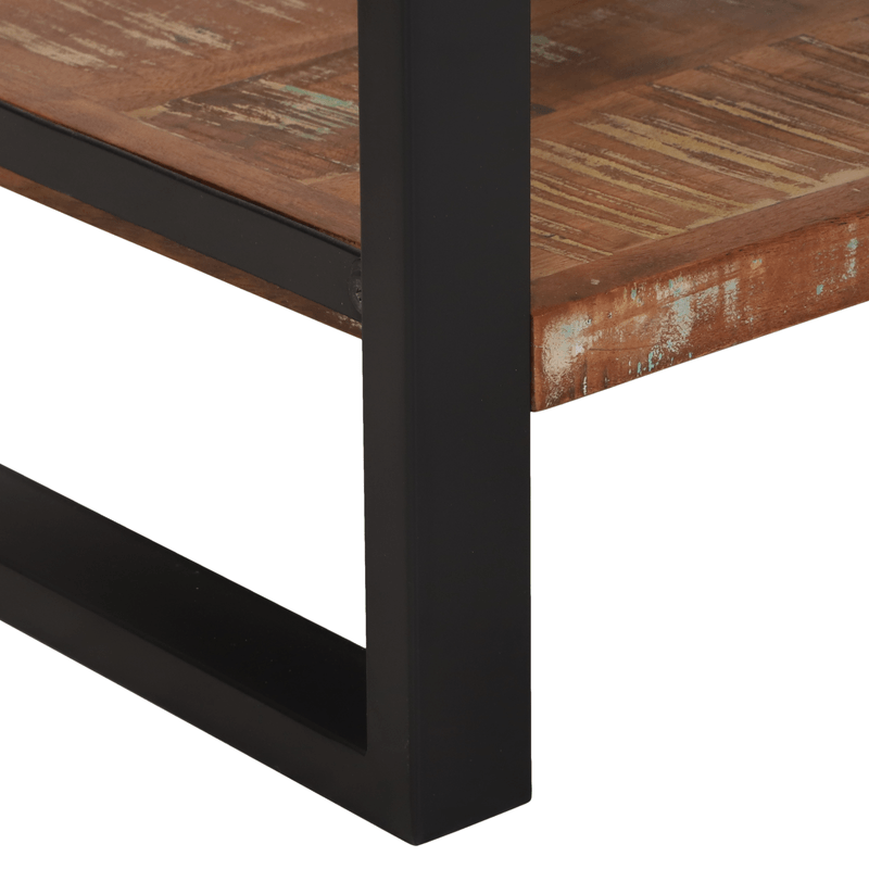 Casa si Gradina - Mobilier - Comode si corpuri - Noptiere - Masa de colt Multicolor 40x40x80 cm Lemn solid recuperat - Infinity.ro