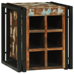 Casa si Gradina - Mobilier - Biblioteci si rafturi - Rafturi - Raft vin 34.5x35x39 cm din lemn reciclat - Infinity.ro