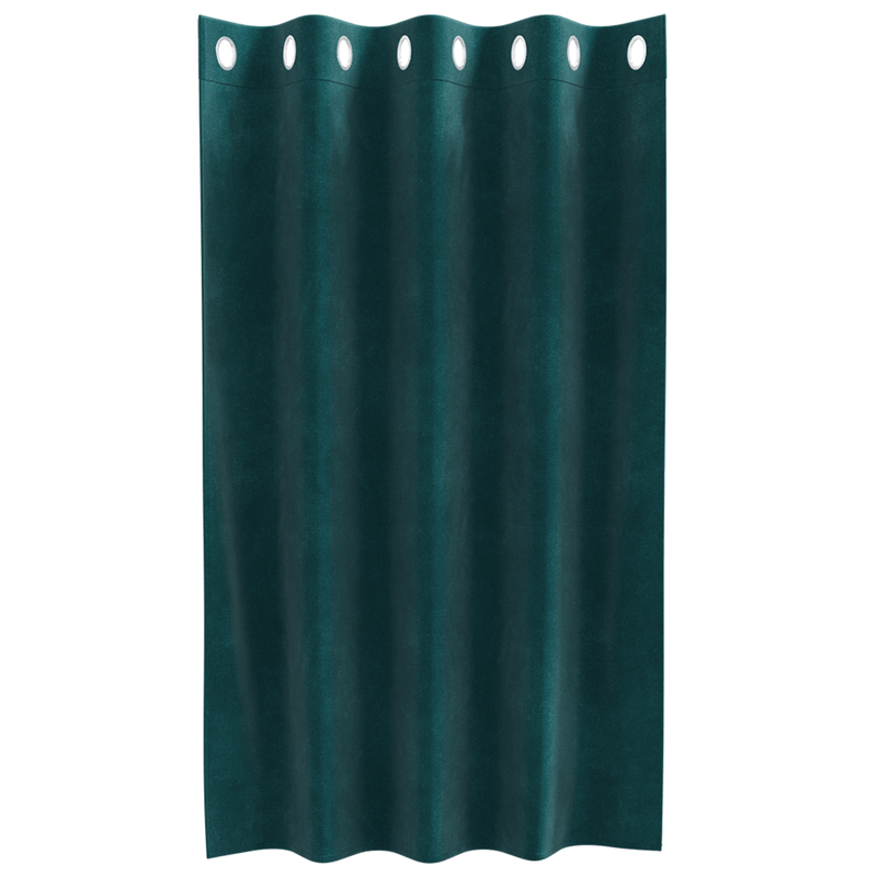 Casa si Gradina - Textile si covoare - Perdele si draperii - Draperii - Draperii opace cu ocheti, 2 buc., verde inchis, catifea - Infinity.ro