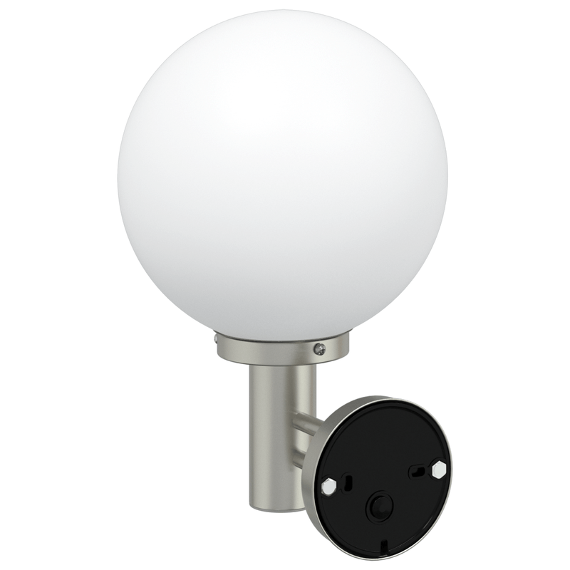 Casa si Gradina - Corpuri si surse de iluminat - Veioze si lampi - Lampi de veghe - Lampi de perete pentru exterior 2 buc Silver Inox IP44 - Infinity.ro