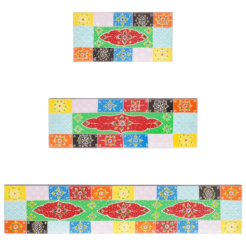 Casa si Gradina - Mobilier - Biblioteci si rafturi - Rafturi - Set de 3 rafturi montate pe perete 100x20x6 cm din lemn de mango - Infinity.ro