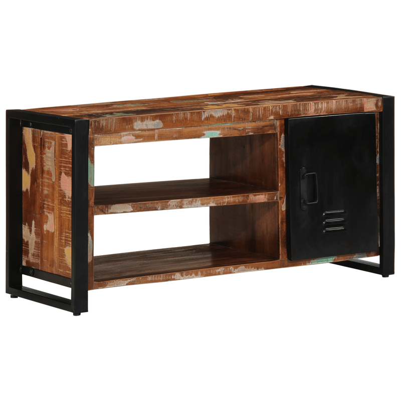 Casa si Gradina - Mobilier - Organizare si depozitare - Bancute - Banca pentru pantofi Multicolor 100x40x50 cm Lemn masiv recuperat - Infinity.ro