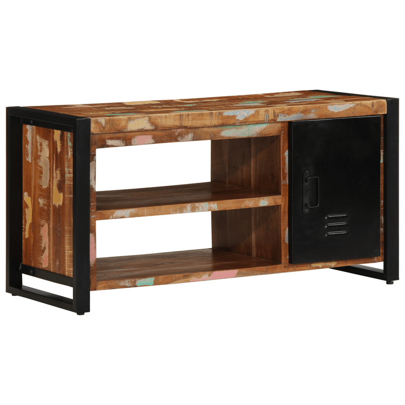 Casa si Gradina - Mobilier - Organizare si depozitare - Bancute - Banca pentru pantofi Multicolor 100x40x50 cm Lemn masiv recuperat - Infinity.ro