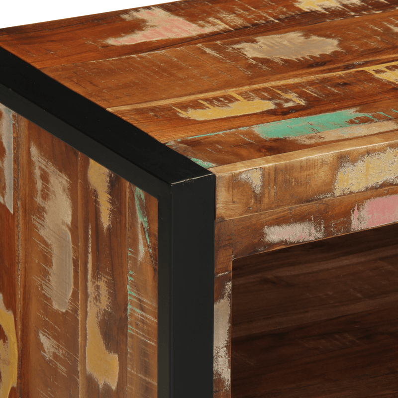 Casa si Gradina - Mobilier - Organizare si depozitare - Bancute - Banca pentru pantofi Multicolor 100x40x50 cm Lemn masiv recuperat - Infinity.ro