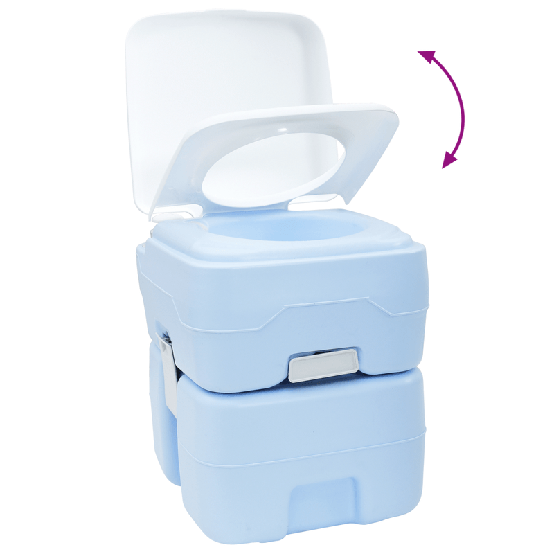 Sport si Outdoor - Camping - Accesorii camping si drumetii - Toaleta de camping corp albastru deschis + capac alb NA NA NA - Infinity.ro