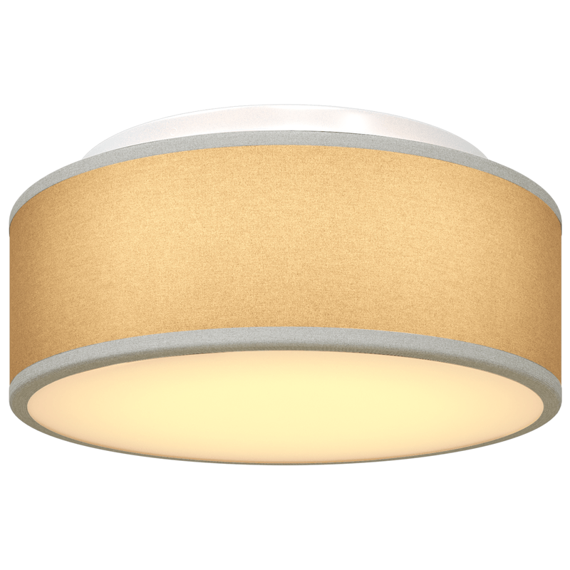 Casa si Gradina - Corpuri si surse de iluminat - Veioze si lampi - Lampi de veghe - Lustra, gri, montaj incastrat, Ø 30 cm, tesatura, E27 - Infinity.ro