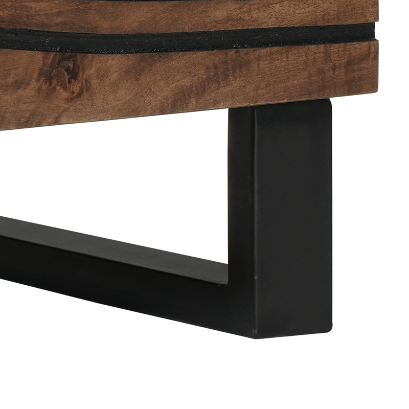 Casa si Gradina - Mobilier - Comode si corpuri - Noptiere - Cabinet de noptiera 40x33.5x46 cm Lemn masiv de nuc - Infinity.ro