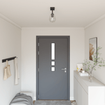 Casa si Gradina - Corpuri si surse de iluminat - Veioze si lampi - Lampi de veghe - Lustra cu abajur din sticla reglabil, antracit, E27 - Infinity.ro