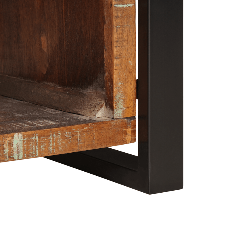 Casa si Gradina - Mobilier - Canapele si coltare - Banchete - Banca de depozitare Multicolor 80x35x40 cm Lemn masiv recuperat - Infinity.ro