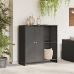 Casa si Gradina - Mobilier - Dulapuri si sifoniere - Dulapuri - Dulap de depozitare, negru, 100x36x102 cm, ratan - Infinity.ro