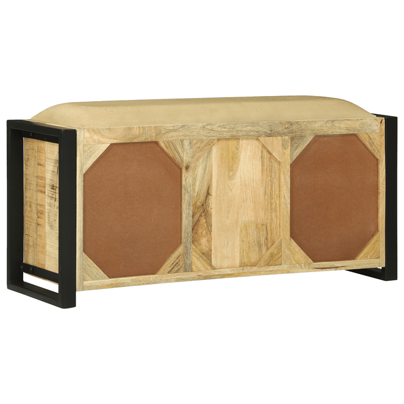 Casa si Gradina - Mobilier - Canapele si coltare - Banchete - Banca cabinet 100x35x50 cm Lemn masiv de mango brut - Infinity.ro