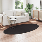 Casa si Gradina - Textile si covoare - Covoare - Covoare casa - Covor "HUARTE", negru, 100x200 cm, oval - Infinity.ro