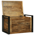 Casa si Gradina - Mobilier - Organizare si depozitare - Cutii depozitare - Cutie de depozitare 80x50x50 cm din lemn de mango - Infinity.ro