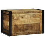 Casa si Gradina - Mobilier - Organizare si depozitare - Cutii depozitare - Cutie de depozitare 80x50x50 cm din lemn de mango - Infinity.ro