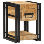 Casa si Gradina - Mobilier - Comode si corpuri - Noptiere - Noptiera, 40x40x40 cm, lemn masiv de mango - Infinity.ro