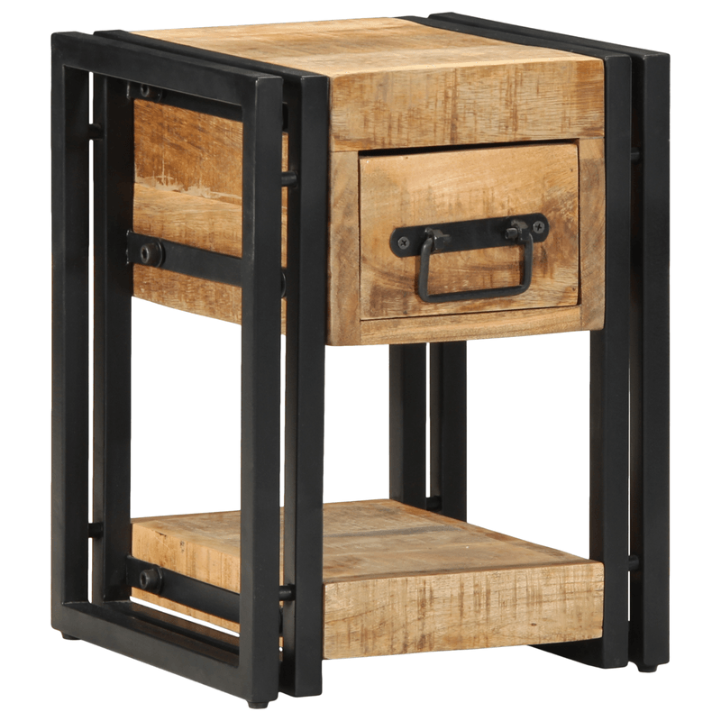 Casa si Gradina - Mobilier - Comode si corpuri - Noptiere - Noptiera, 40x40x40 cm, lemn masiv de mango - Infinity.ro