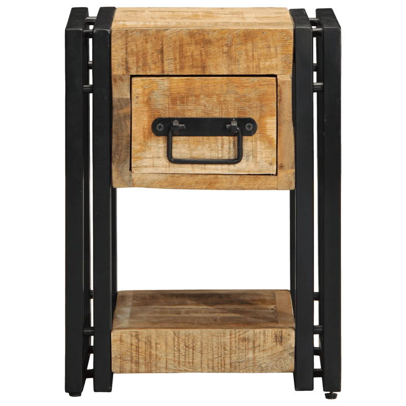 Casa si Gradina - Mobilier - Comode si corpuri - Noptiere - Noptiera, 40x40x40 cm, lemn masiv de mango - Infinity.ro