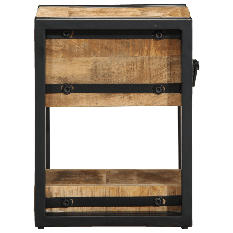 Casa si Gradina - Mobilier - Comode si corpuri - Noptiere - Noptiera, 40x40x40 cm, lemn masiv de mango - Infinity.ro