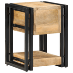 Casa si Gradina - Mobilier - Comode si corpuri - Noptiere - Noptiera, 40x40x40 cm, lemn masiv de mango - Infinity.ro
