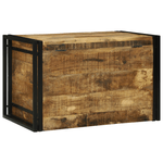 Casa si Gradina - Mobilier - Organizare si depozitare - Cutii depozitare - Cutie de depozitare 80x50x50 cm din lemn de mango - Infinity.ro