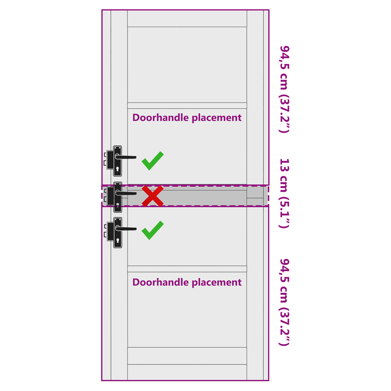 Casa si Gradina - Constructii - Usi interior, exterior si garaj - Usi garaj - Usa interioara 'ORKDAL'alba 83x202x4 cm din lemn masiv de pin - Infinity.ro