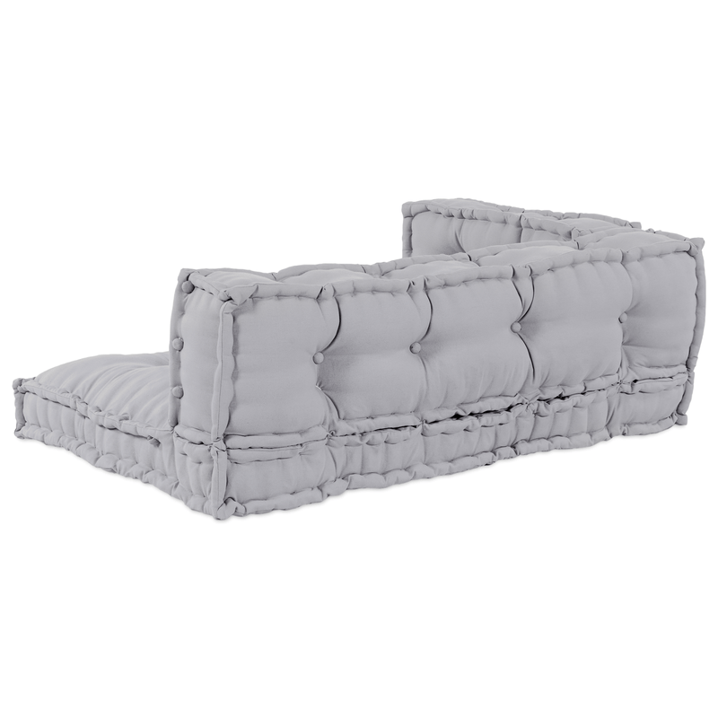 Casa si Gradina - Gradina si terasa - Mobilier exterior - Perne decorative exterior - Perna canapea paleti, suport brate si spate, gri, textil - Infinity.ro