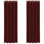Casa si Gradina - Textile si covoare - Perdele si draperii - Perdele - Draperii opace cu ocheti, 2 buc., bordo, catifea - Infinity.ro