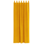 Casa si Gradina - Textile si covoare - Perdele si draperii - Draperii - Draperii opace cu agatatoare, 2 buc., galben mustar, catifea - Infinity.ro