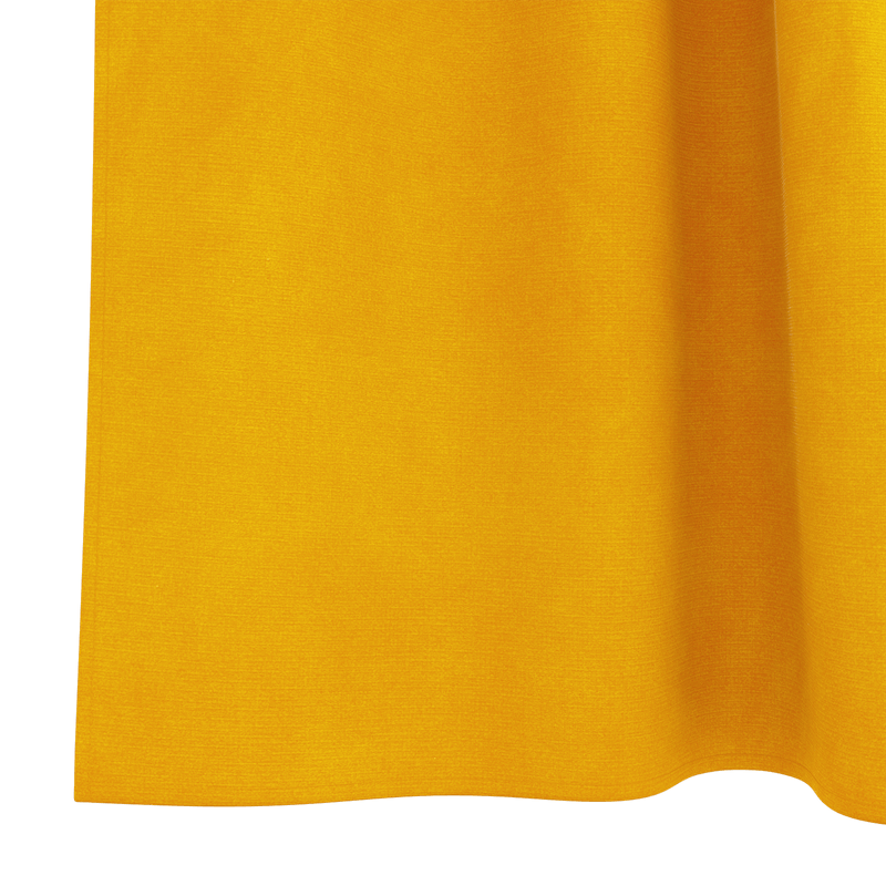 Casa si Gradina - Textile si covoare - Perdele si draperii - Draperii - Draperii opace cu agatatoare, 2 buc., galben mustar, catifea - Infinity.ro