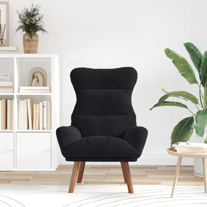 Casa si Gradina - Mobilier - Scaune si fotolii - Fotolii - Fotoliu de Relaxare Catifea Neagra - Infinity.ro