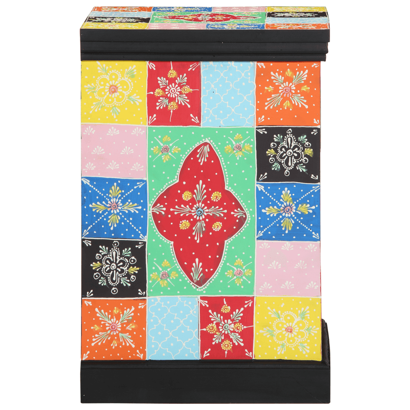 Casa si Gradina - Mobilier - Comode si corpuri - Comode - Dulap cu sertar, multicolor, 40x40x60 cm, lemn masiv mango - Infinity.ro