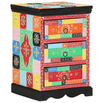 Casa si Gradina - Mobilier - Comode si corpuri - Comode - Dulap cu sertar, multicolor, 40x40x60 cm, lemn masiv mango - Infinity.ro