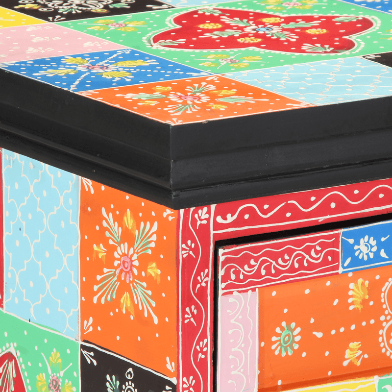 Casa si Gradina - Mobilier - Comode si corpuri - Comode - Dulap cu sertar, multicolor, 40x40x60 cm, lemn masiv mango - Infinity.ro