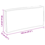 Casa si Gradina - Gradina si terasa - Mobilier exterior - Perne decorative exterior - Perna Palet pentru Sezut/Spate Bej 120x60x12 cm Material Oxford - Infinity.ro