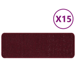 Casa si Gradina - Textile si covoare - Covoare - Covoare casa - Covorase de scari, spate din latex, bordo, 25x60 cm - Infinity.ro