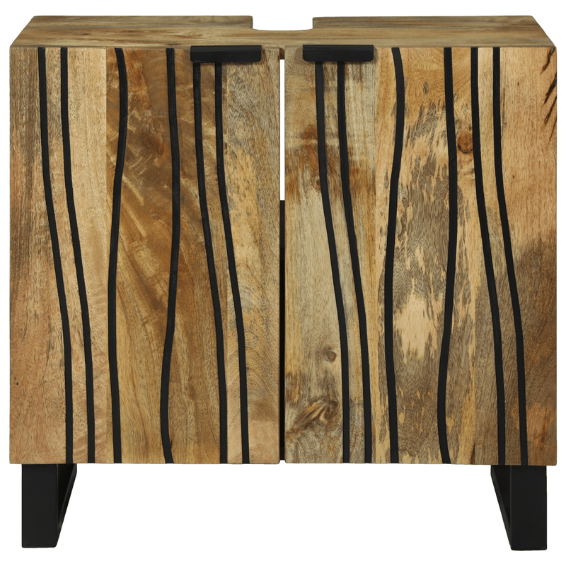 Casa si Gradina - Mobilier - Seturi de mobilier - Seturi baie - Cabinet pentru chiuveta 62x33x58 cm Lemn solid de mango si lemn procesat - Infinity.ro