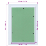 Casa si Gradina - Constructii - Materiale constructii - Schele - Panou de acces cu cadru din aluminiu si gips-carton, 200x300 mm - Infinity.ro