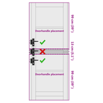Casa si Gradina - Constructii - Usi interior, exterior si garaj - Usi garaj - Usa Interioara "ORKDAL" Alba 78x211x4 cm Usa din Lemn Masiv din Pin - Infinity.ro