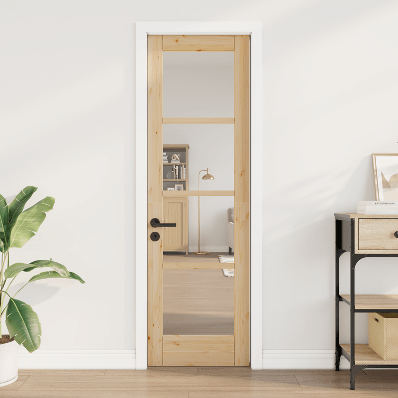 Casa si Gradina - Constructii - Usi interior, exterior si garaj - Usi interior - Usa Interioara cu Sticla "ORKDAL" 61x198,5x4 cm Lemn Masiv de Pin - Infinity.ro