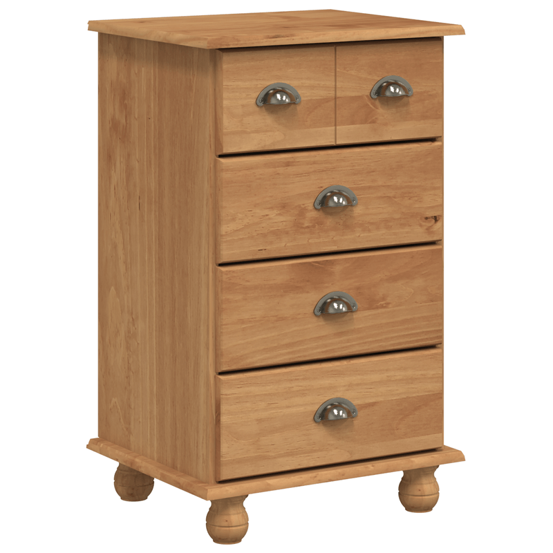 Casa si Gradina - Mobilier - Comode si corpuri - Comode - Comoda cu sertare 'ASKIM'Maro Honey 45.8x40x79 cm Lemn solid Pin - Infinity.ro