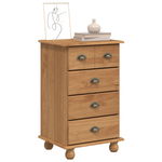 Casa si Gradina - Mobilier - Comode si corpuri - Comode - Comoda cu sertare 'ASKIM'Maro Honey 45.8x40x79 cm Lemn solid Pin - Infinity.ro