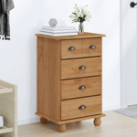 Casa si Gradina - Mobilier - Comode si corpuri - Comode - Comoda cu sertare 'ASKIM'Maro Honey 45.8x40x79 cm Lemn solid Pin - Infinity.ro