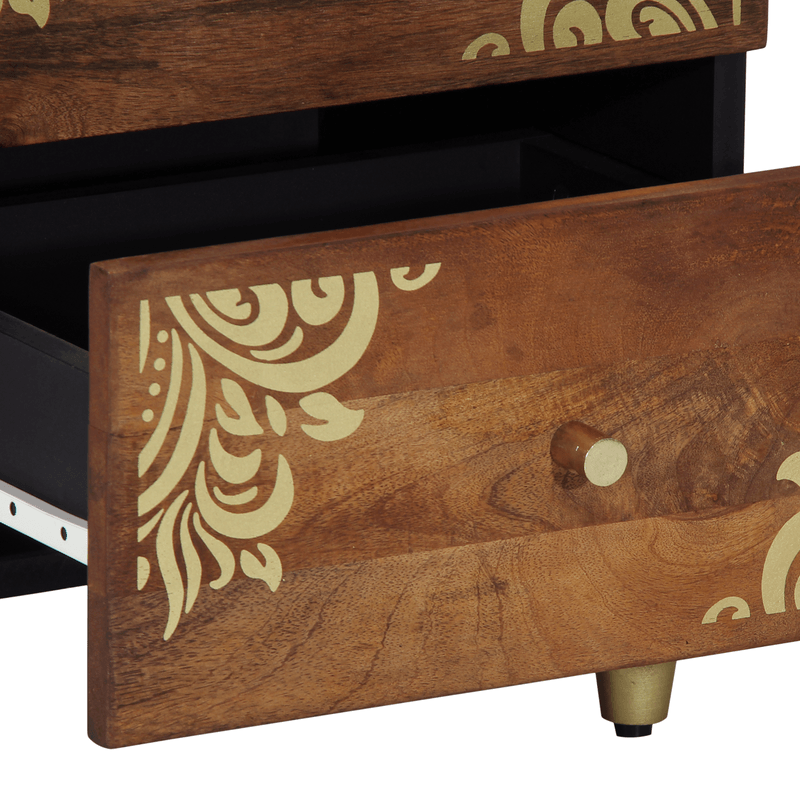 Casa si Gradina - Mobilier - Comode si corpuri - Noptiere - Noptiera 40x33x46 cm Lemn masiv de mango - Infinity.ro