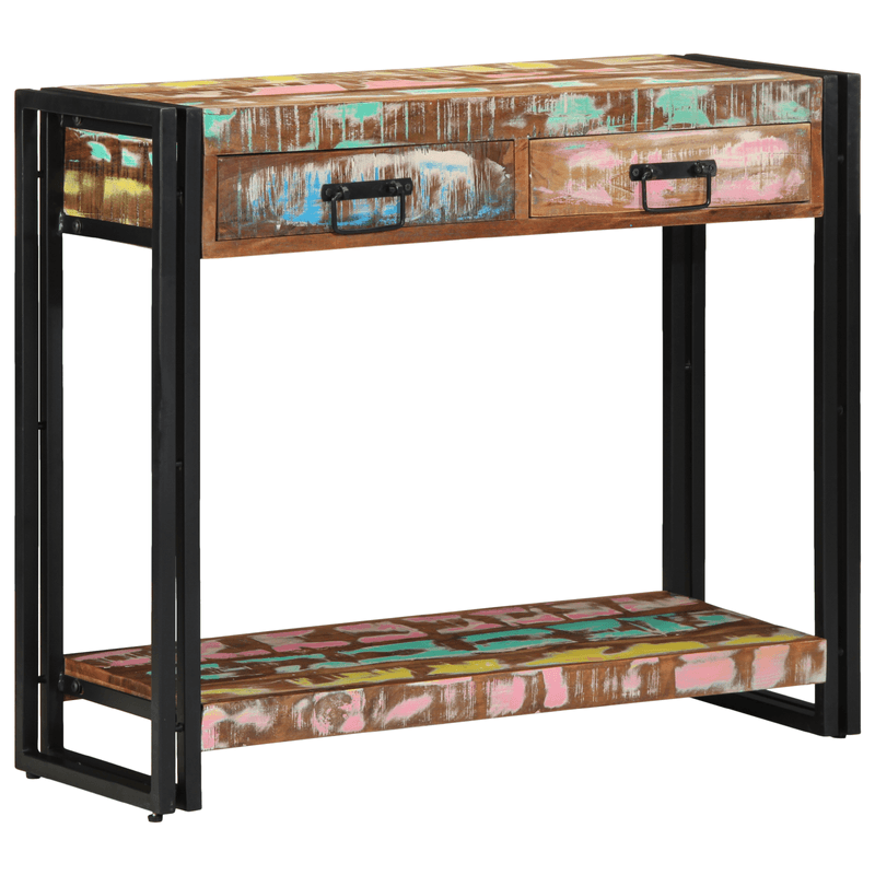 Casa si Gradina - Mobilier - Comode si corpuri - Console - Masa consola, multicolor, lemn masiv reciclat si metal - Infinity.ro