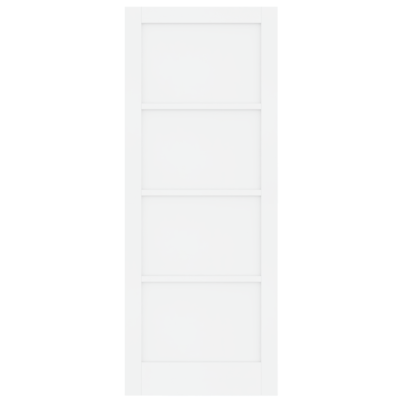 Casa si Gradina - Constructii - Usi interior, exterior si garaj - Usi garaj - Usa Interioara "ORKDAL" Alba 83x211x4 cm din Lemn Masiv de Pin - Infinity.ro