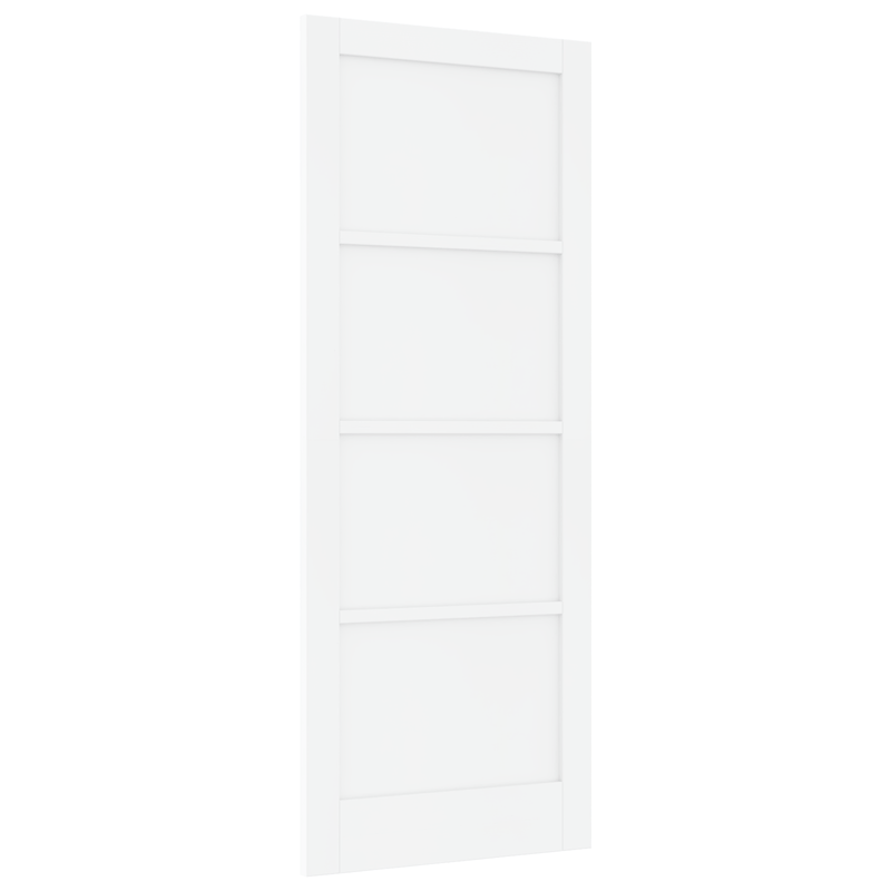 Casa si Gradina - Constructii - Usi interior, exterior si garaj - Usi garaj - Usa Interioara "ORKDAL" Alba 83x211x4 cm din Lemn Masiv de Pin - Infinity.ro