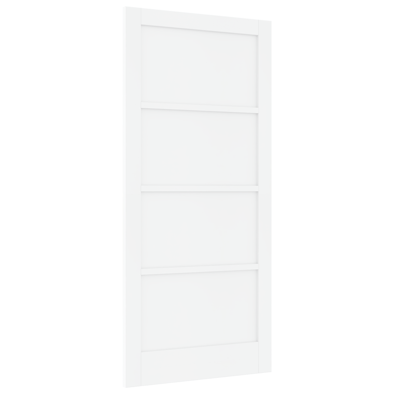 Casa si Gradina - Constructii - Usi interior, exterior si garaj - Usi garaj - usa interioara “ORKDAL” Alb 93x202x4 cm Lemn Solid Pin - Infinity.ro